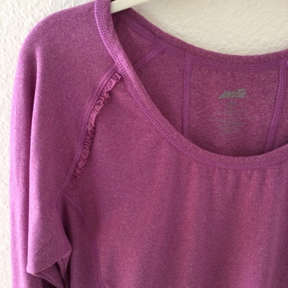 Avia Dusty Rose Long Sleeve Top Size Medium - Picture 4 of 5